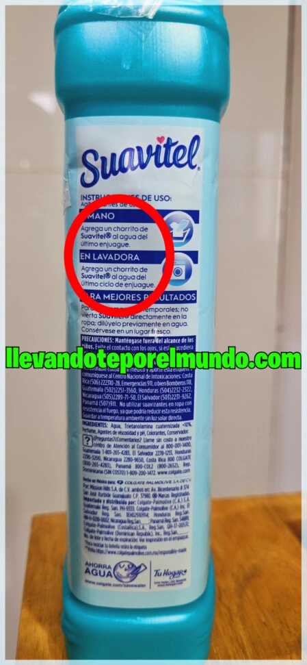 Suavitel - Instrucciones